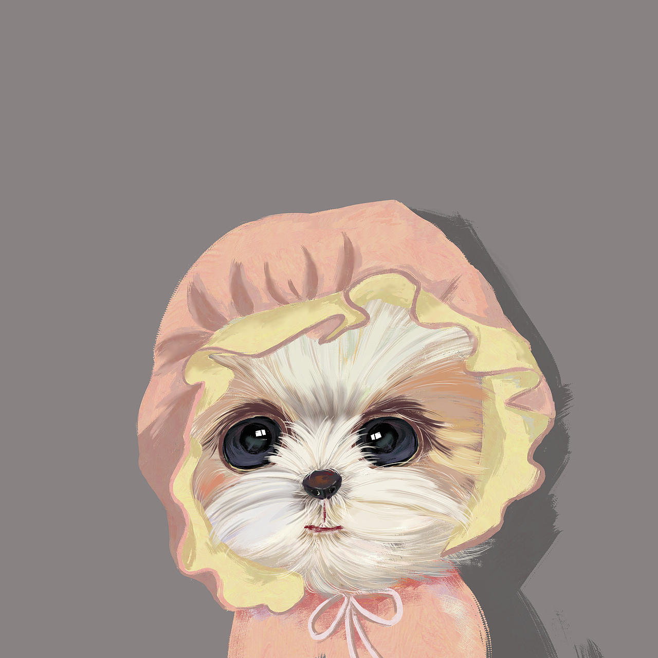 卡通板绘宠物狗狗