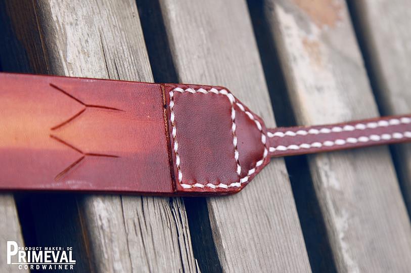 手工皮雕——相机背带