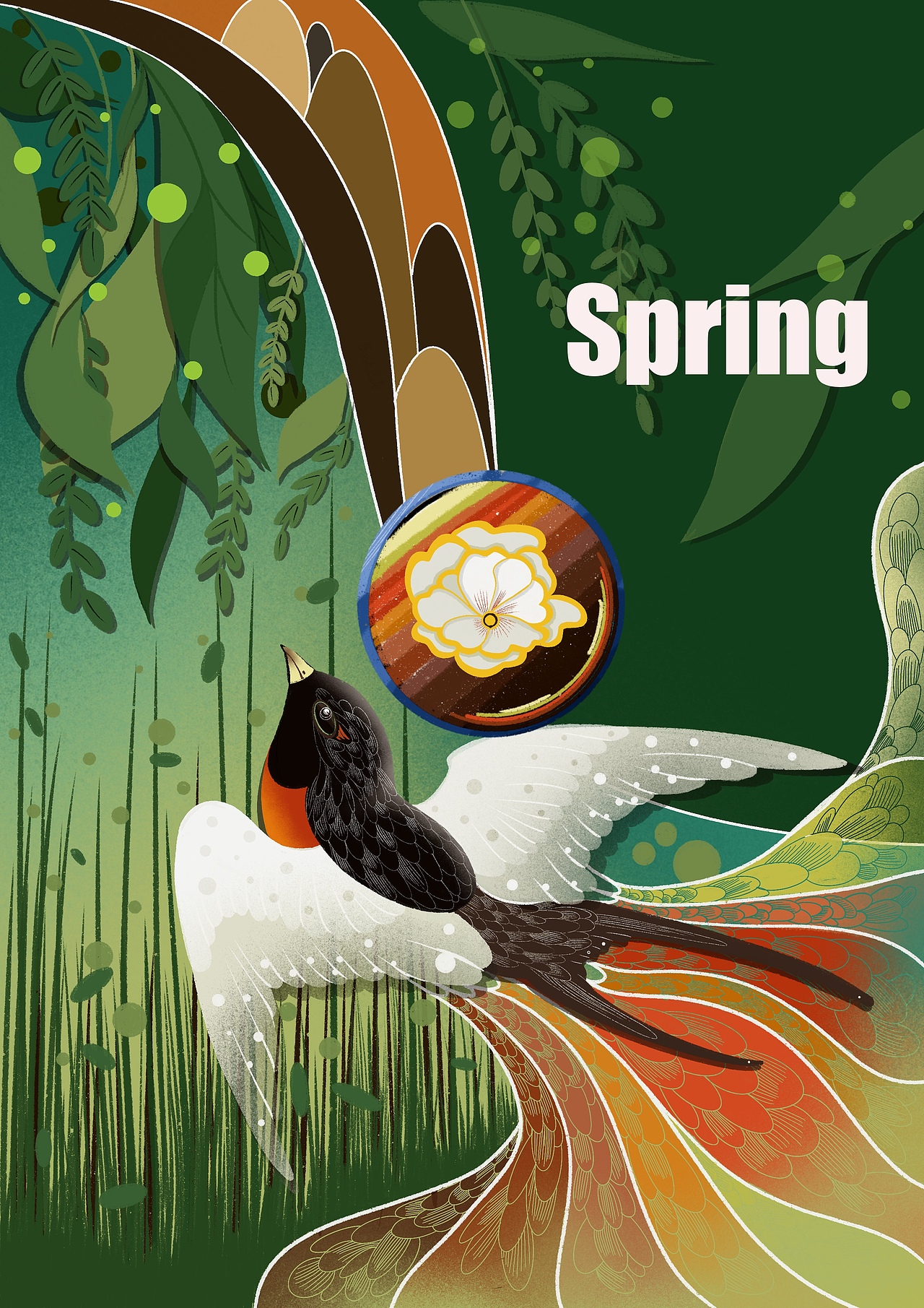 四季自然好風(fēng)光—春回/夏行/秋來/冬至（圖ZMjY0NzgzOTI4） - 商業(yè)插畫 - 站酷設(shè)計(jì)師BOOK巴克原創(chuàng)素材 - 站酷ZCOOL