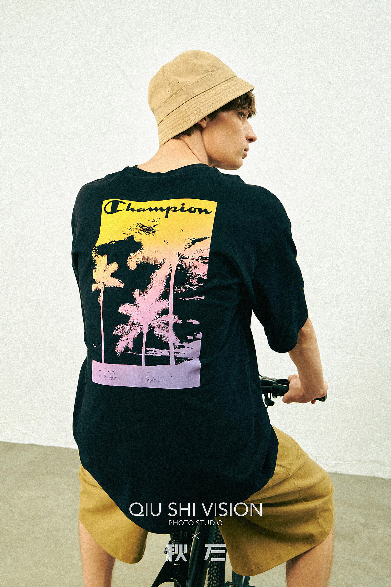 冠军champion夏装T恤内径棚拍