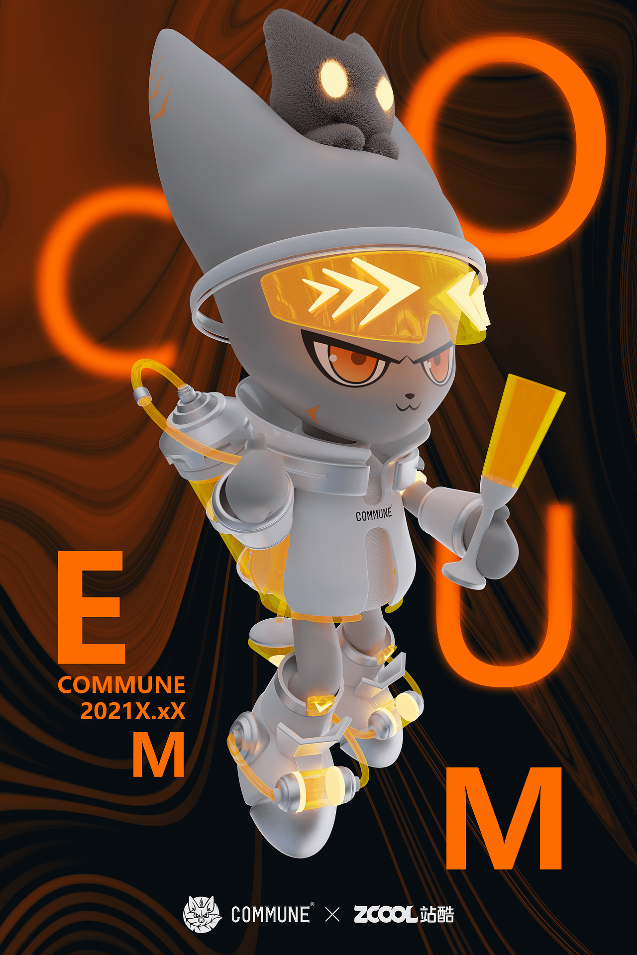 COMMUNE【秋冬养肝者】（图ZMjc1NTUzOTE2） - IP形象 - 站酷设计师Blender66猫原创素材 - 站酷ZCOOL
