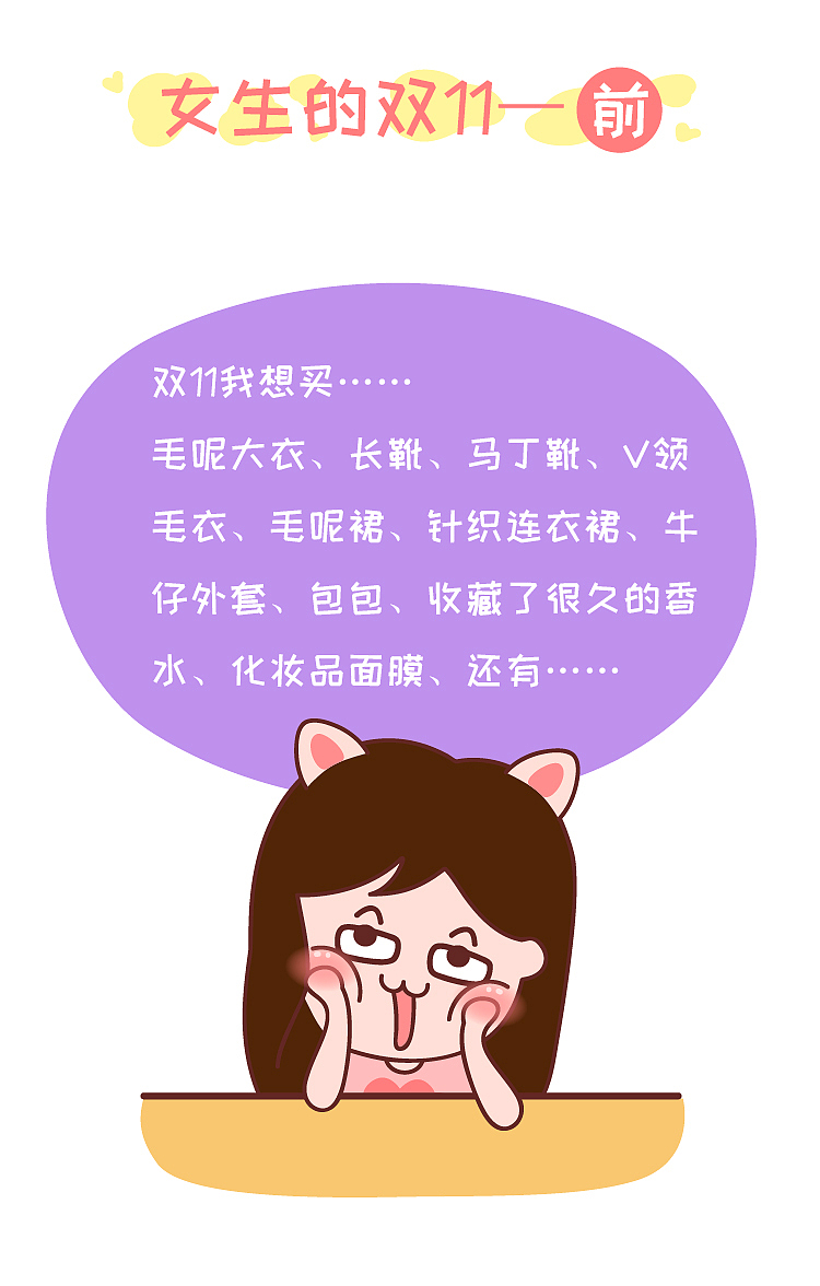 女生的双11 VS 男生的双11