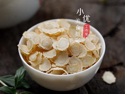 静物美食摄影#西洋参片 复古 中国风 滋补