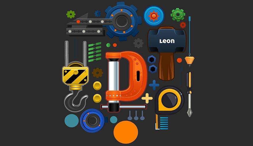 劳动节插画字体设计（图ZNDc4ODY3NDA=） - 字体/字形 - 站酷设计师Leon_Lee万叔原创素材 - 站酷ZCOOL
