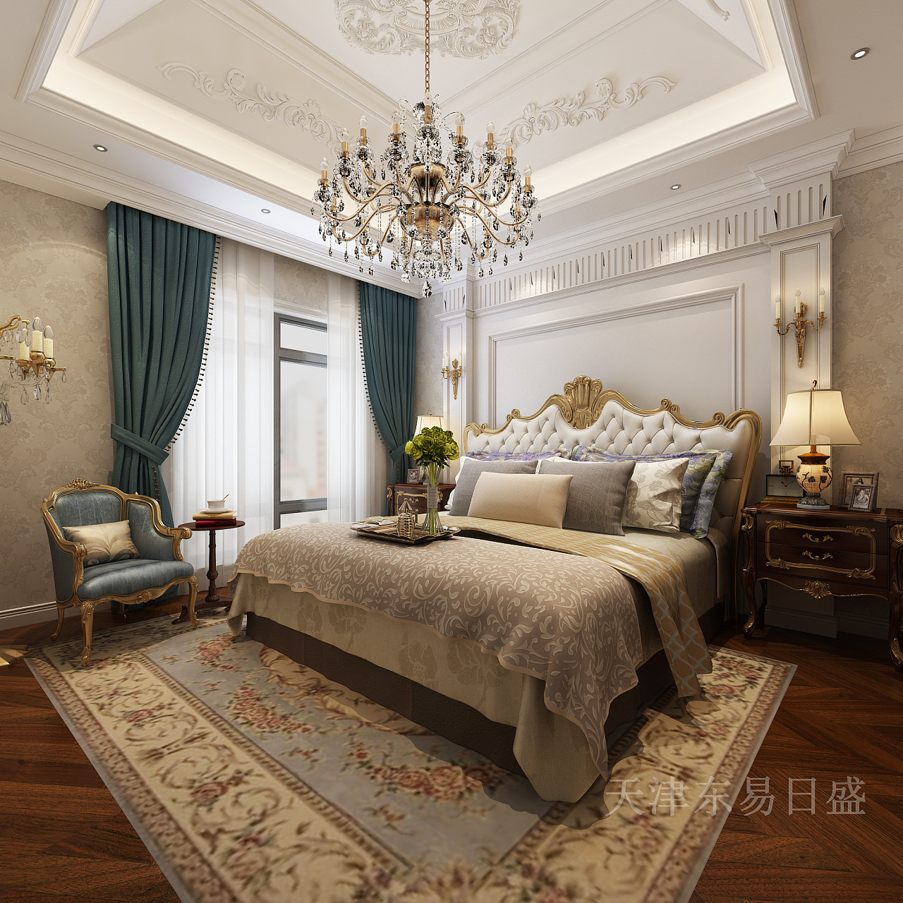 360平新新逸墅新古典主义风格别墅装修效果图