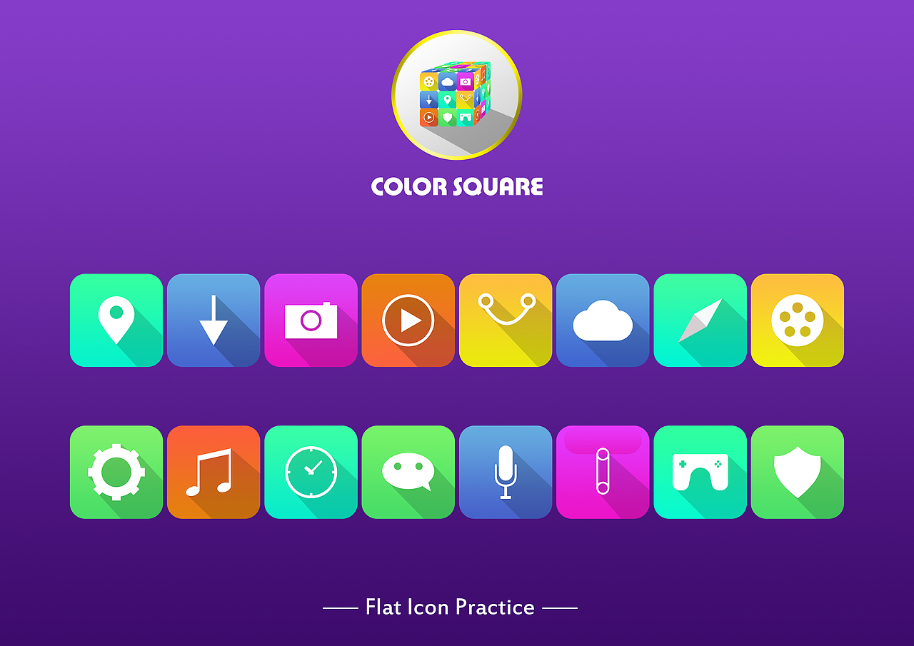 剪影 扁平 初级拟真