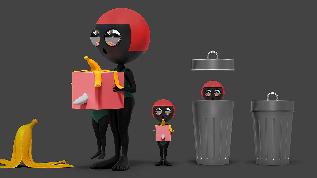 Waste-sorting Blind Box 垃圾盲盒(图ZMjUwMDEzOTA4) - 品牌 - 站酷设计师The_Nine原创素材 - 站酷ZCOOL
