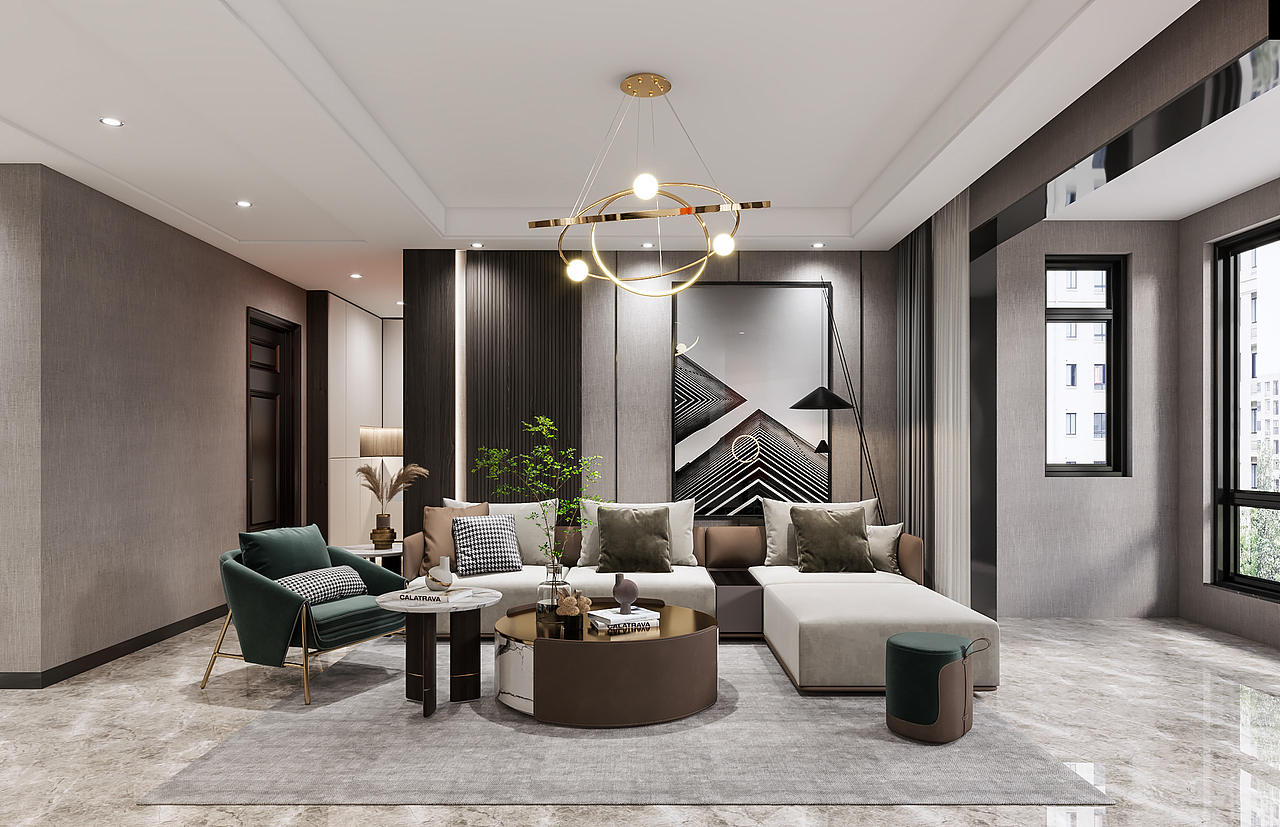 现代暗黑系案例（图ZMjYxMjU5NDAw） - 家装设计 - 站酷设计师择木创建设计表现原创素材 - 站酷ZCOOL