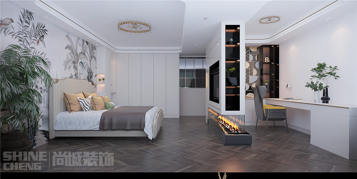 泰安天竹佳苑小区别墅混搭风格装修设计效果图案例（图ZMjMyODYwMTcy） - 家装设计 - 站酷设计师泰安尚城装饰原创素材 - 站酷ZCOOL