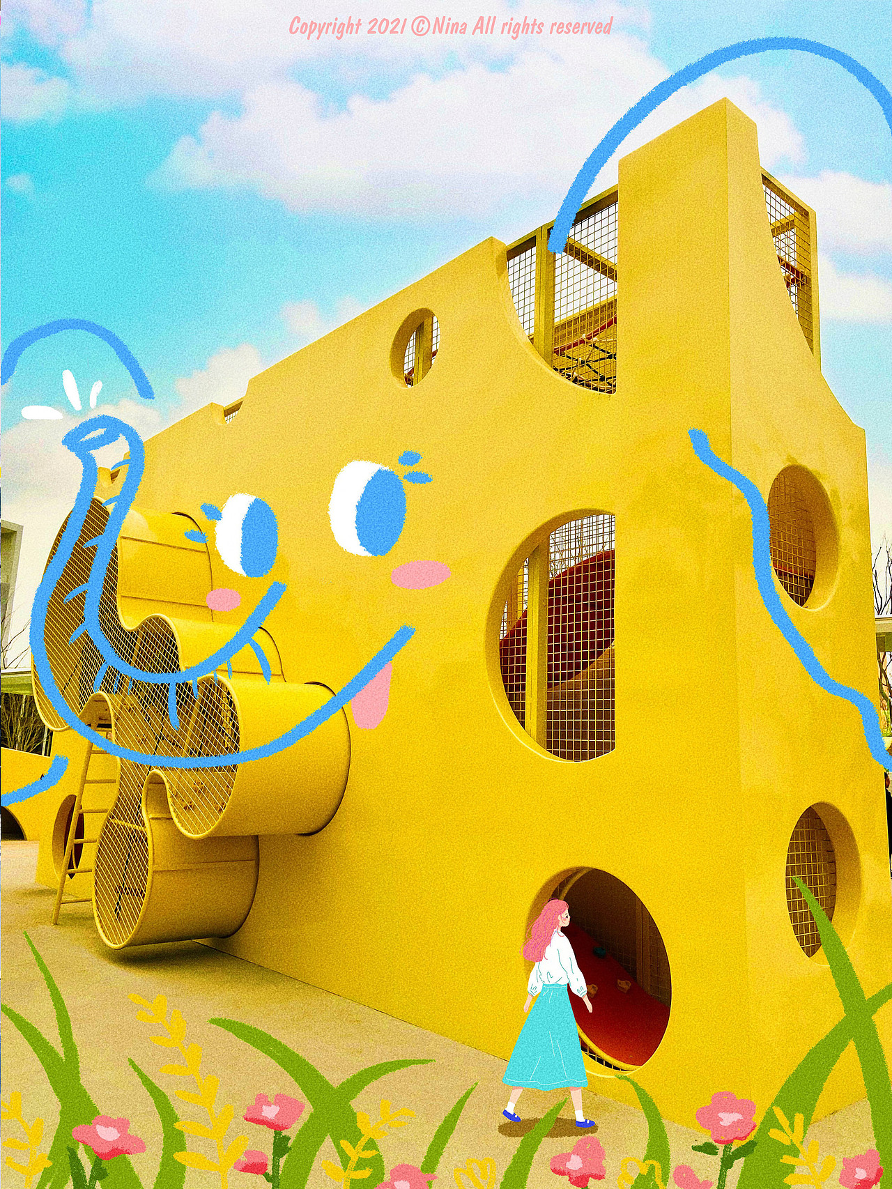 春日涂鸦（图ZMjQ3OTc4NDA4） - 创作习作 - 站酷设计师Joynii原创素材 - 站酷ZCOOL