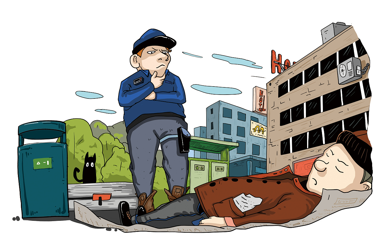 侦探小插画一组|插画|艺术插画|戴一呆 - 原创作品 - 站酷 (zcool)