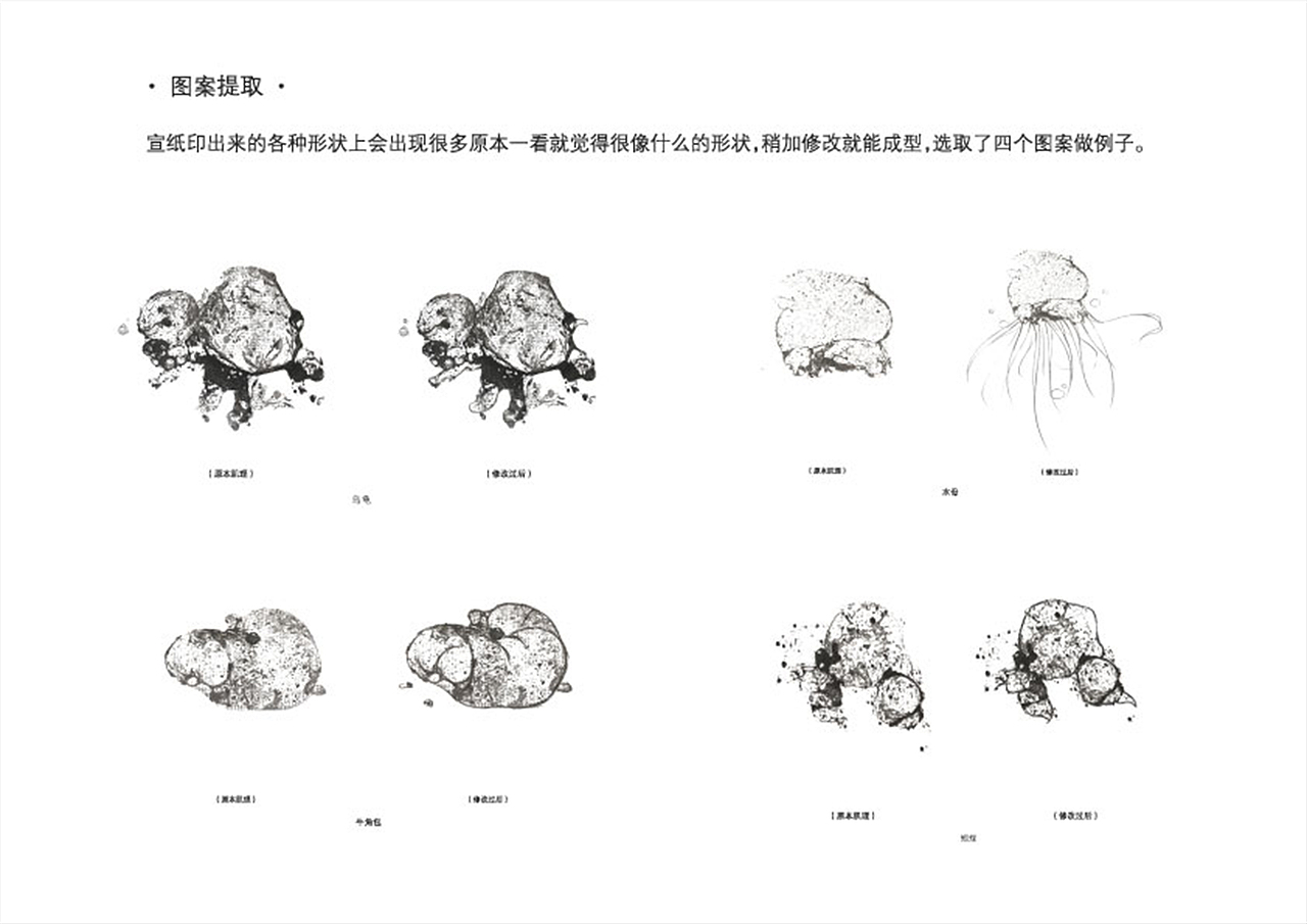 水墨迹实验题/适度关系/情绪插画