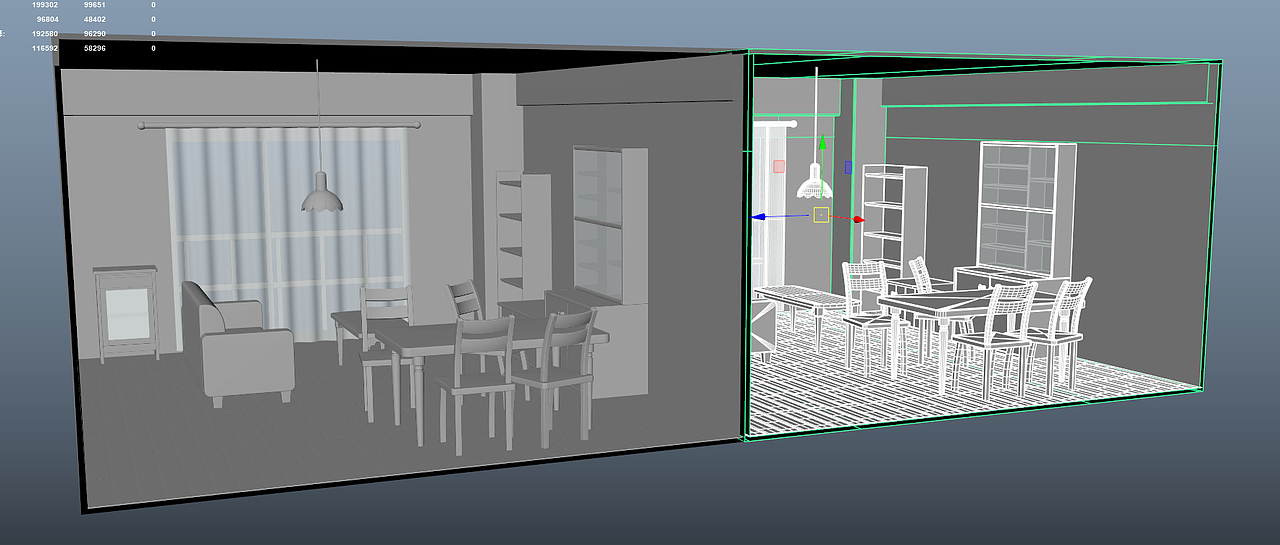 3D场景建模—氛围感家庭客厅（图ZMzA4MTIwNzA4） - 建筑/空间 - 站酷设计师3D建模唯安原创素材 - 站酷ZCOOL
