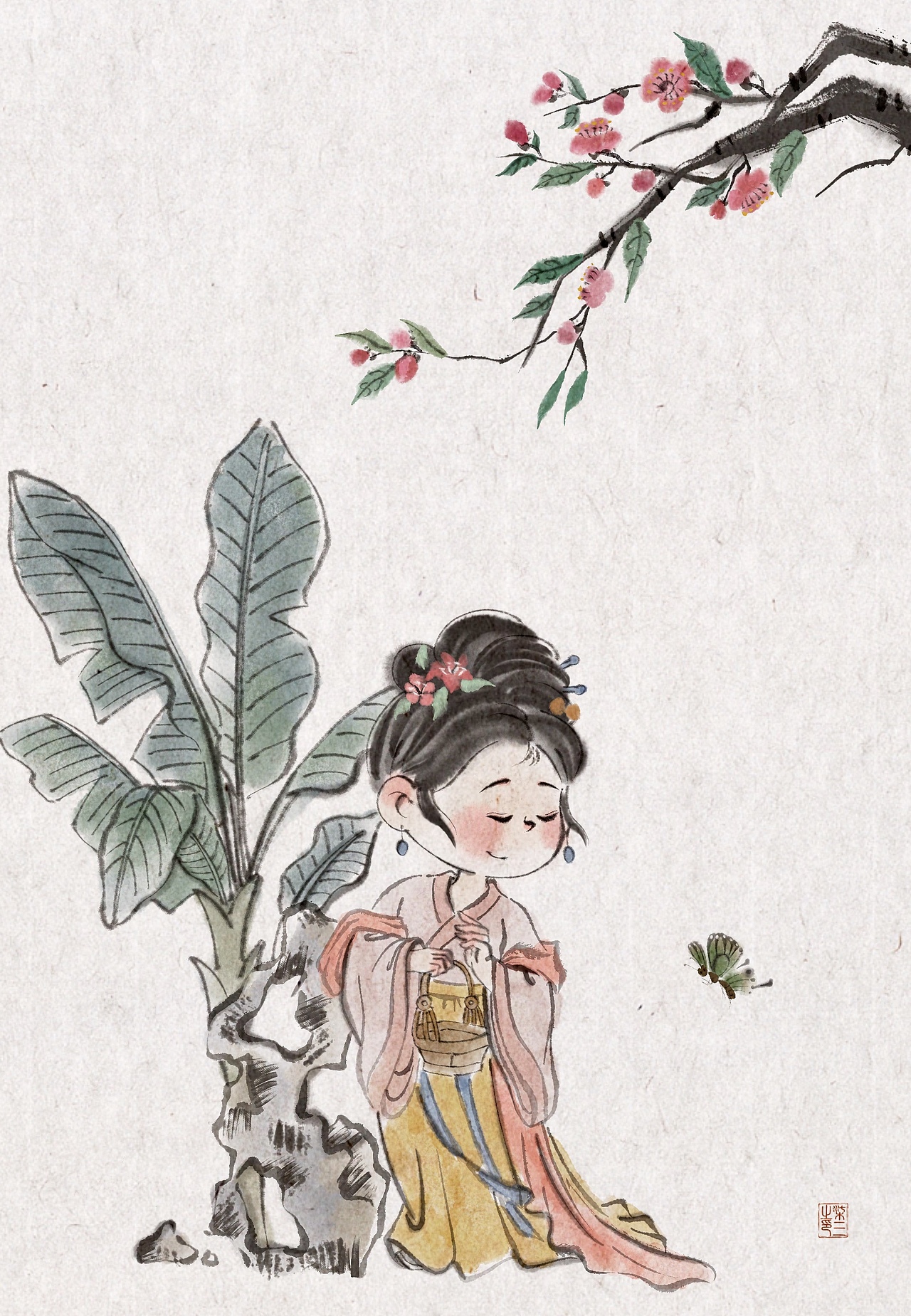 iPad仿水墨人物（图ZMzcwNjIxMjIw） - 儿童插画 - 站酷设计师柒叁QS原创素材 - 站酷ZCOOL