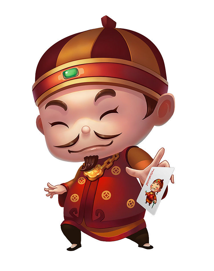 斗地主棋牌游戏插画|插画|游戏原画|小小小的人物_原创作品-站酷zcool