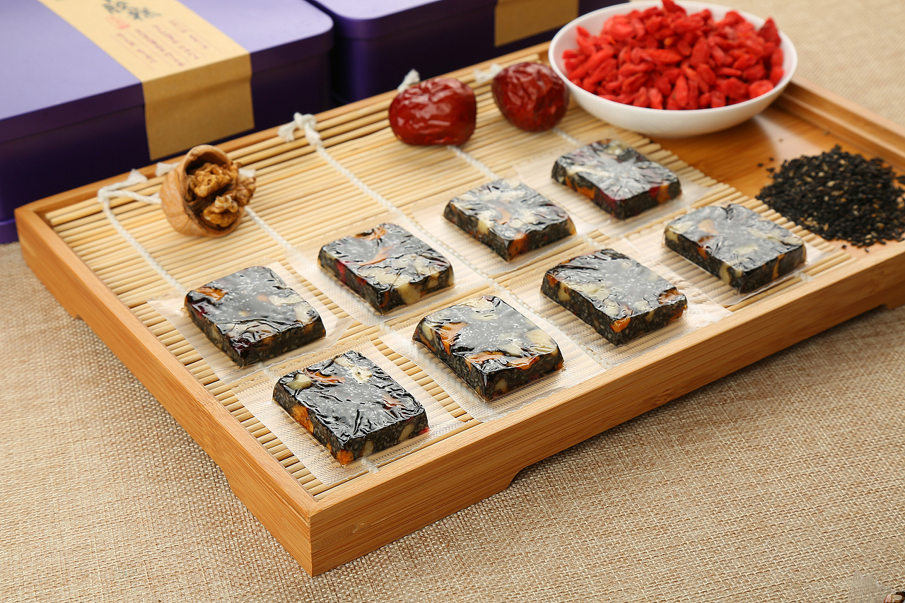 食品阿胶糕拍摄摄影