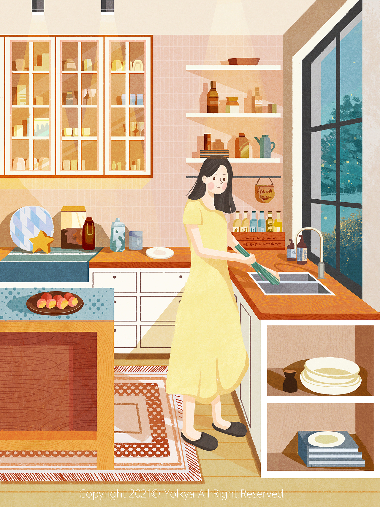 一个人的生活（合集）（图ZMjU3Mzk4NzEy） - 商业插画 - 站酷设计师Yolkya原创素材 - 站酷ZCOOL