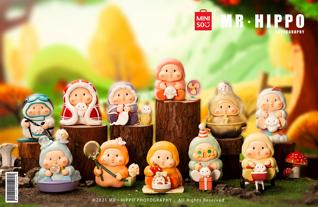 名创优品domi四季系列盲盒盲盒拍摄