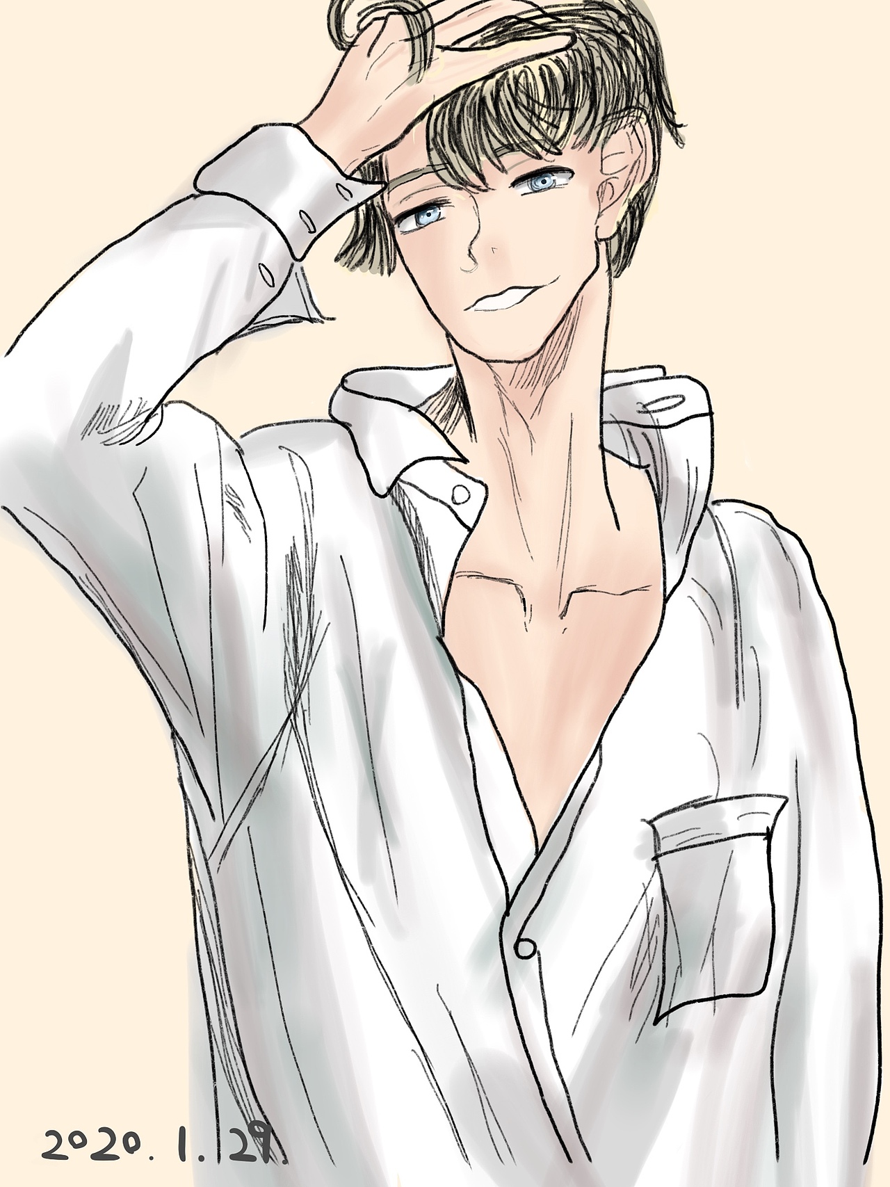 白衬男（图ZMjE4NjY4NzA0） - 创作习作 - 站酷设计师维他柠檬tea原创素材 - 站酷ZCOOL