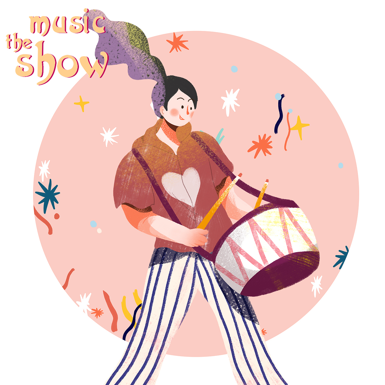 一场音乐show（图ZMTM0MjQ3MjMy） - 商业插画 - 站酷设计师插画师拖把原创素材 - 站酷ZCOOL