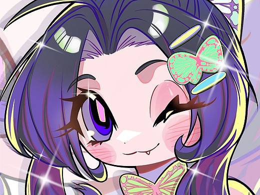 鬼灭和龙女仆Q版大头