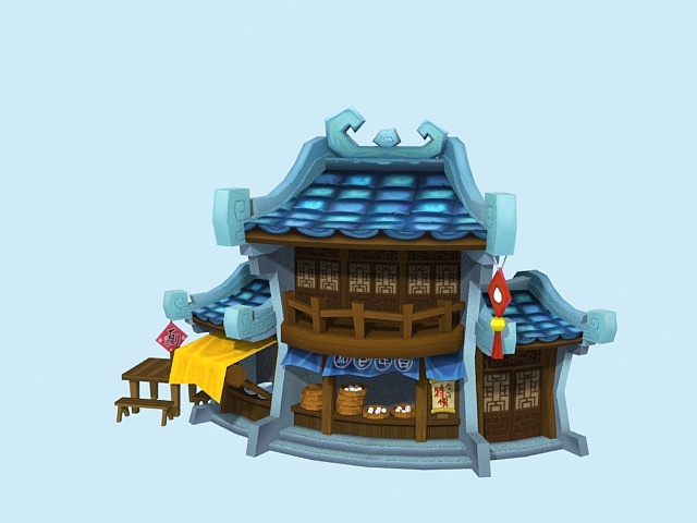 手绘卡通建筑_包子铺（图ZMTk5NzM2MDY0） - 场景 - 站酷设计师Ricardo丶S原创素材 - 站酷ZCOOL