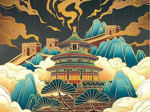 国风插画 | 祈年殿