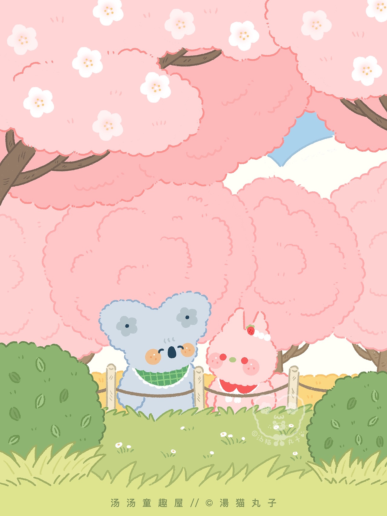 《春日浪漫》系列（图ZMjU1MzQwNDMy） - 创作习作 - 站酷设计师湯猫丸子原创素材 - 站酷ZCOOL