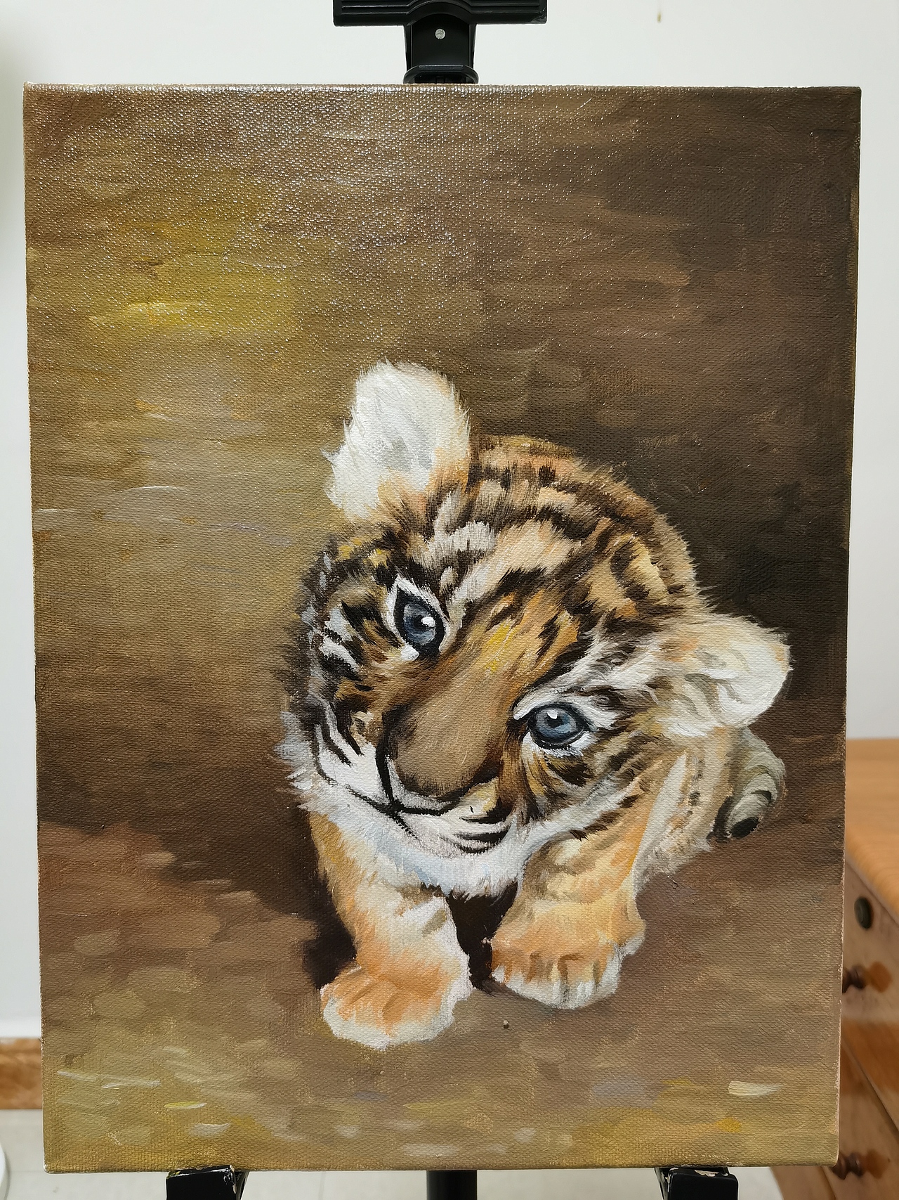 油画—小老虎