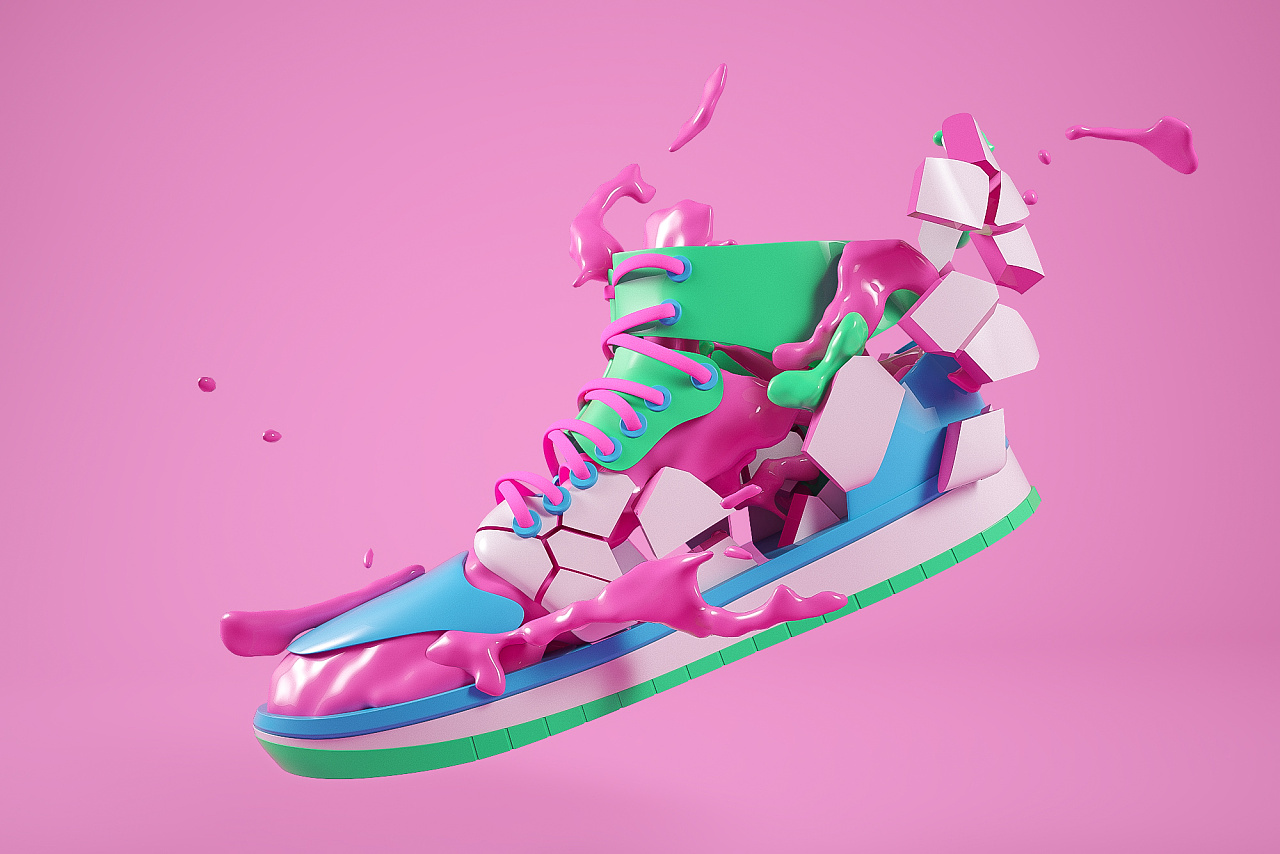 Nike球鞋插画|插画|涂鸦/潮流|Bin仔啦 - 原创作品 - 站酷 (ZCOOL)