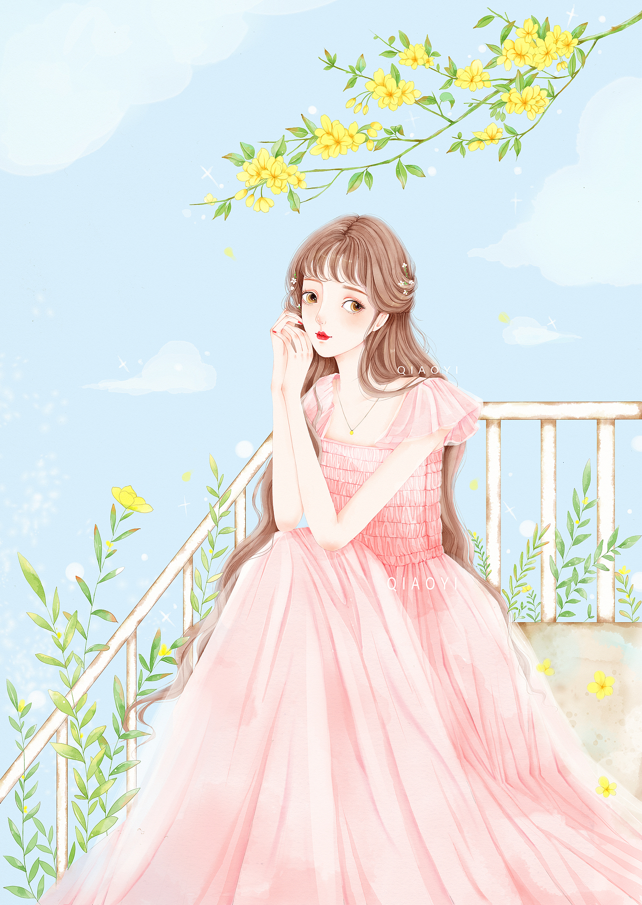 原创少女插画（图ZMTYyNzEwOTEy） - 商业插画 - 站酷设计师乔依儿原创素材 - 站酷ZCOOL