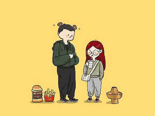 走 吃饭去。吃什么？