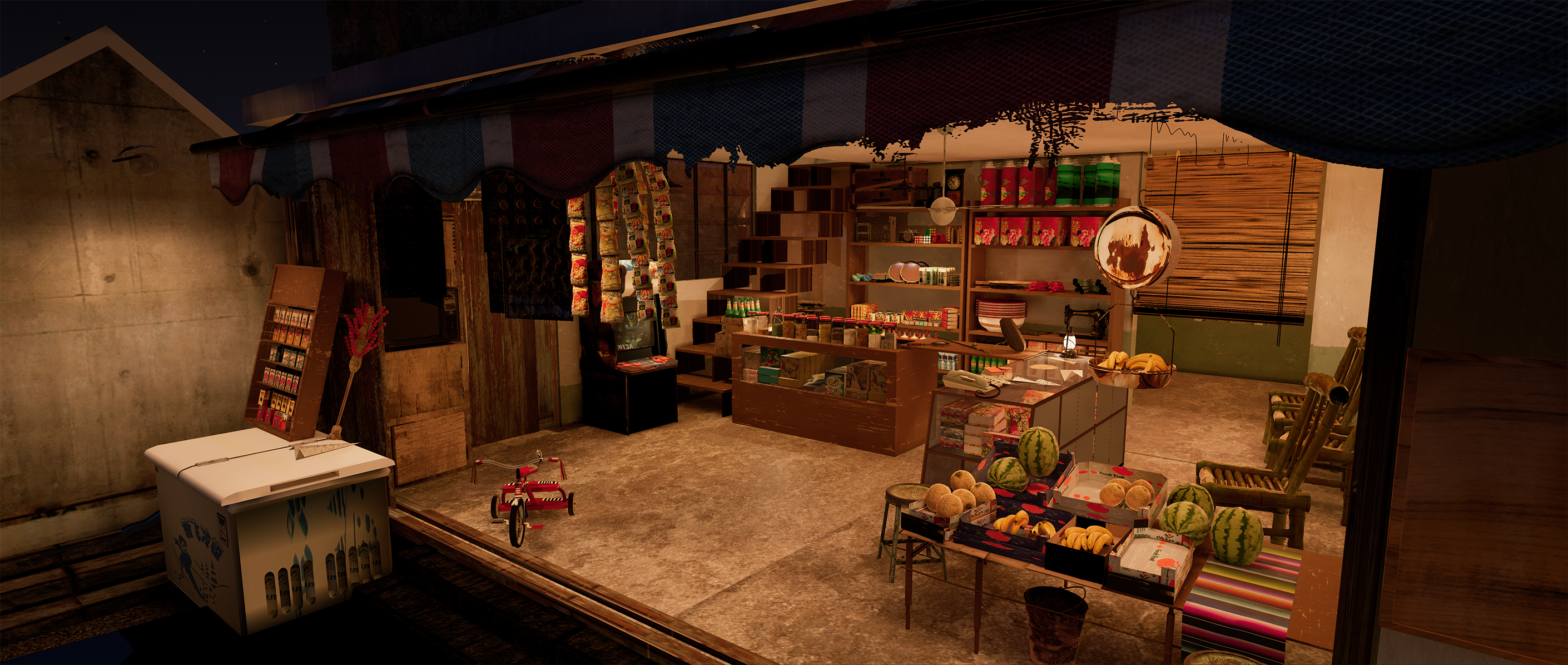一九九五杂货铺_虚拟vr设计_毕业设计