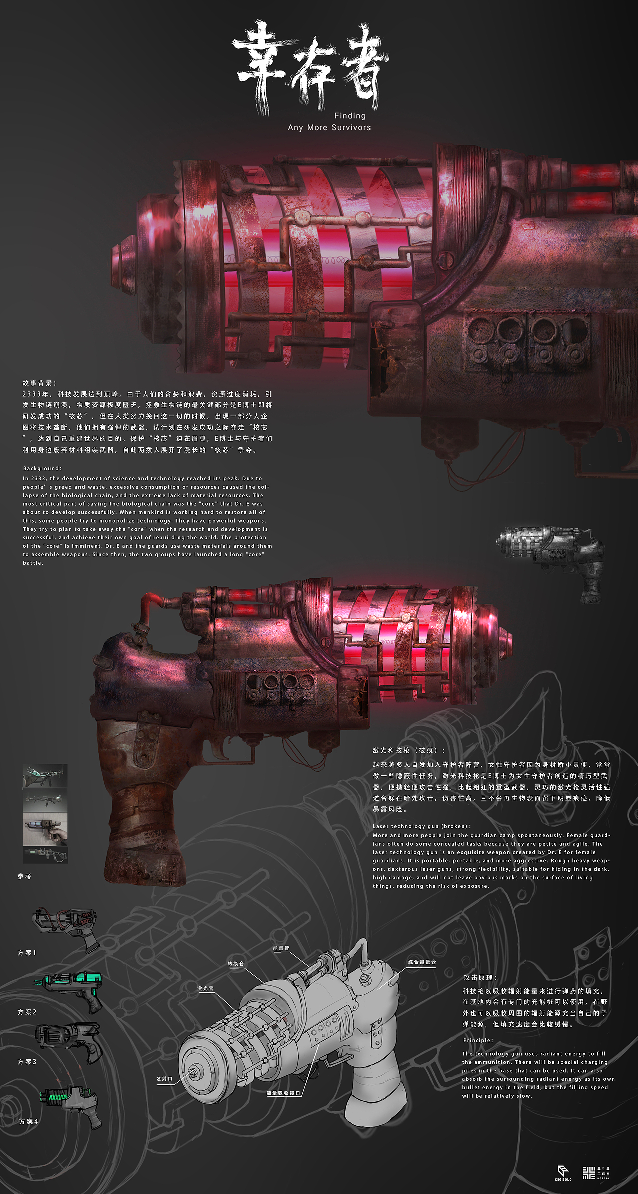 《枪械设计》(1) | 北斗北学馆·进阶班学员作品（图ZMjkwODU5ODM2） - 概念设定 - 站酷设计师北斗北学馆原创素材 - 站酷ZCOOL
