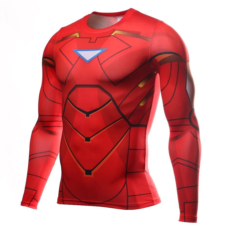 钢铁侠紧身服饰拍摄