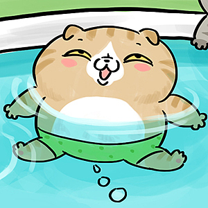 市井百喵-肥猫泡水（图ZNTU3ODg3MjA=） - 创作习作 - 站酷设计师zhizhi吱吱原创素材 - 站酷ZCOOL