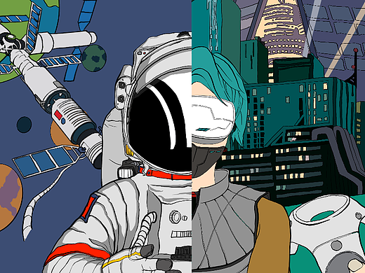 元宇宙—行者（个人主页-ZNjIzMDg2MjQ=） - IP形象 - 站酷设计师badpupa原创素材 - 站酷ZCOOL