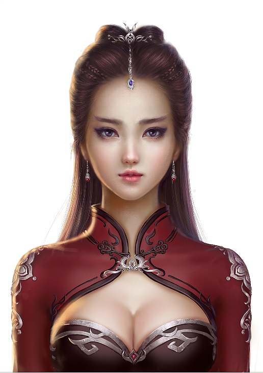 美女头像（图ZMzk4MjI3ODQ=） - 游戏原画 - 站酷设计师Funfan原创素材 - 站酷ZCOOL