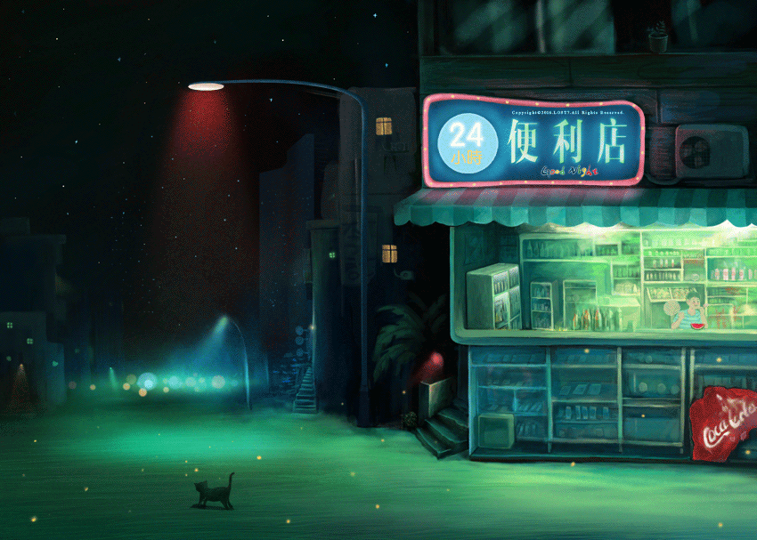 送你夏日凉风（图ZNTE0NzQ1ODg=） - 商业插画 - 站酷设计师lost7原创素材 - 站酷ZCOOL