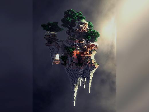 Minecraft - C4D渲染场景<空港>