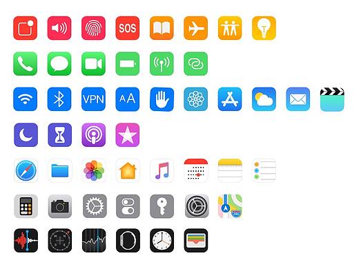 临摹练习 | ios系统图标