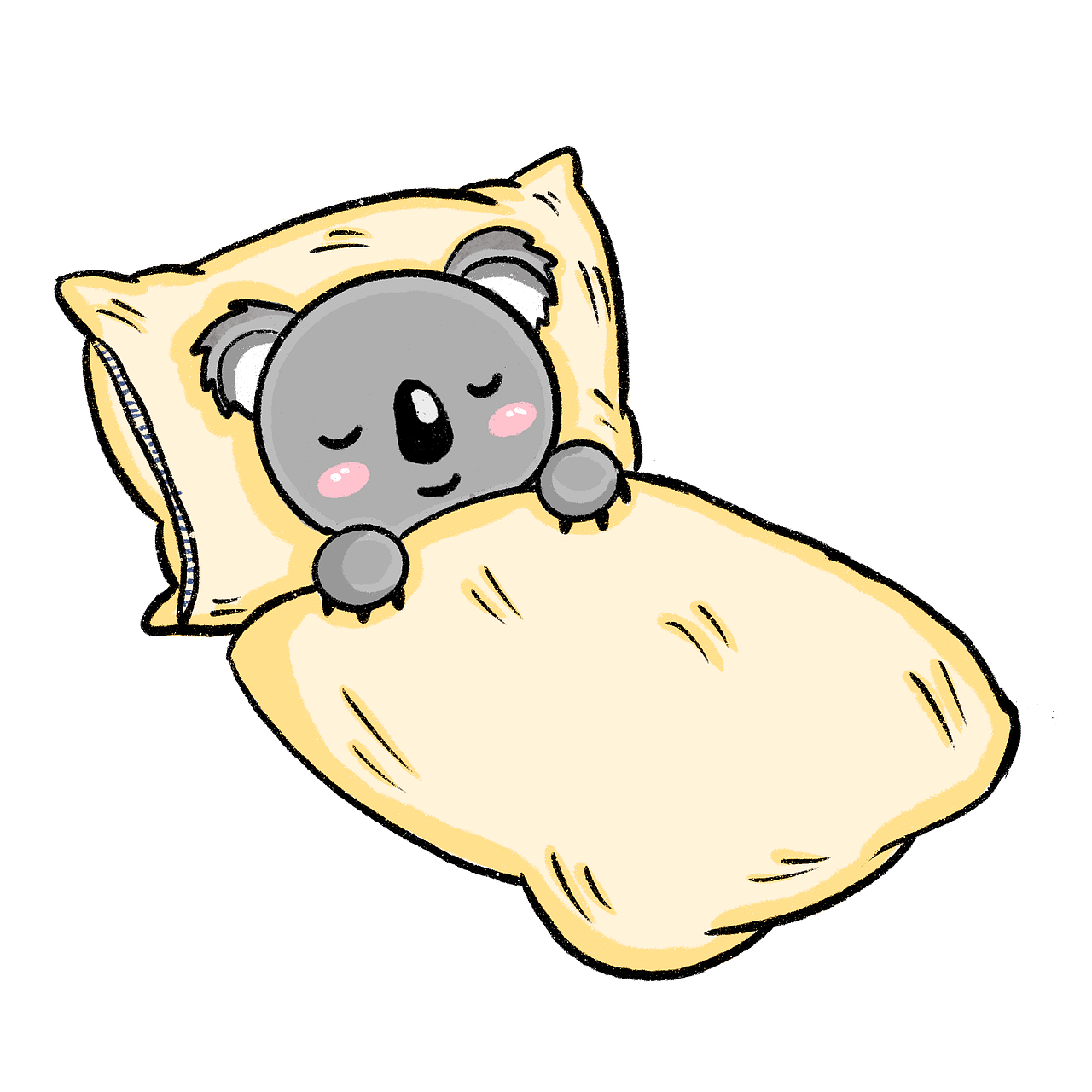 在被窝里睡觉的可爱动物冷冷的季节里需要暖暖的被窝