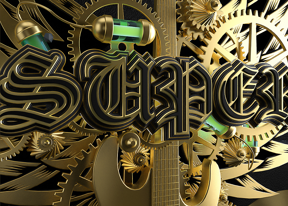 2016C4D练习-金属