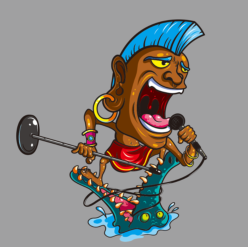 狂欢夜&K歌之王（图ZNjUzMjc4NDg=） - 商业插画 - 站酷设计师夏边浩怔原创素材 - 站酷ZCOOL