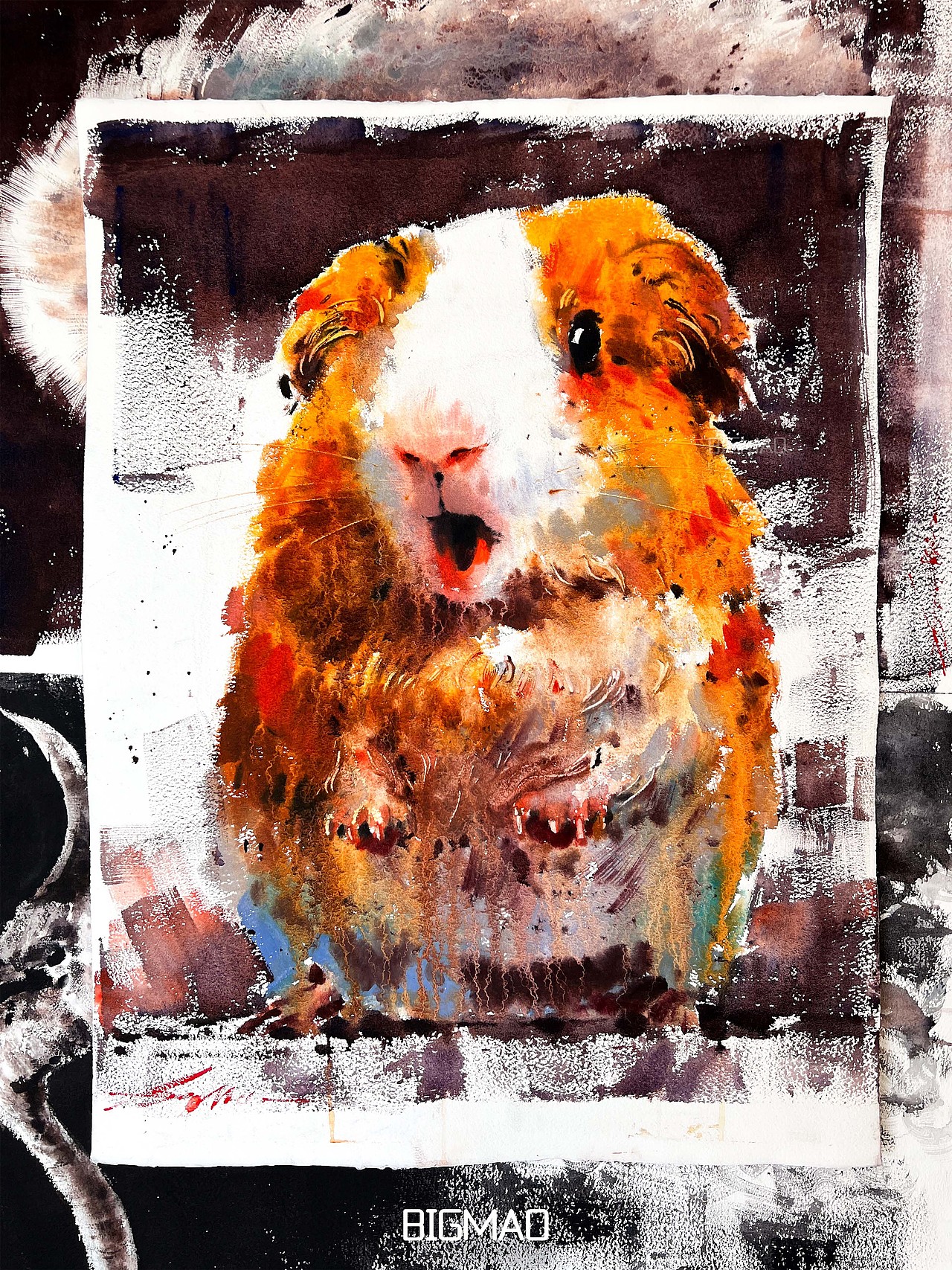 大猫水彩-十二生肖（2022）（图ZMjg1MjM1NjMy） - 绘画 - 站酷设计师大猫爱看鱼原创素材 - 站酷ZCOOL