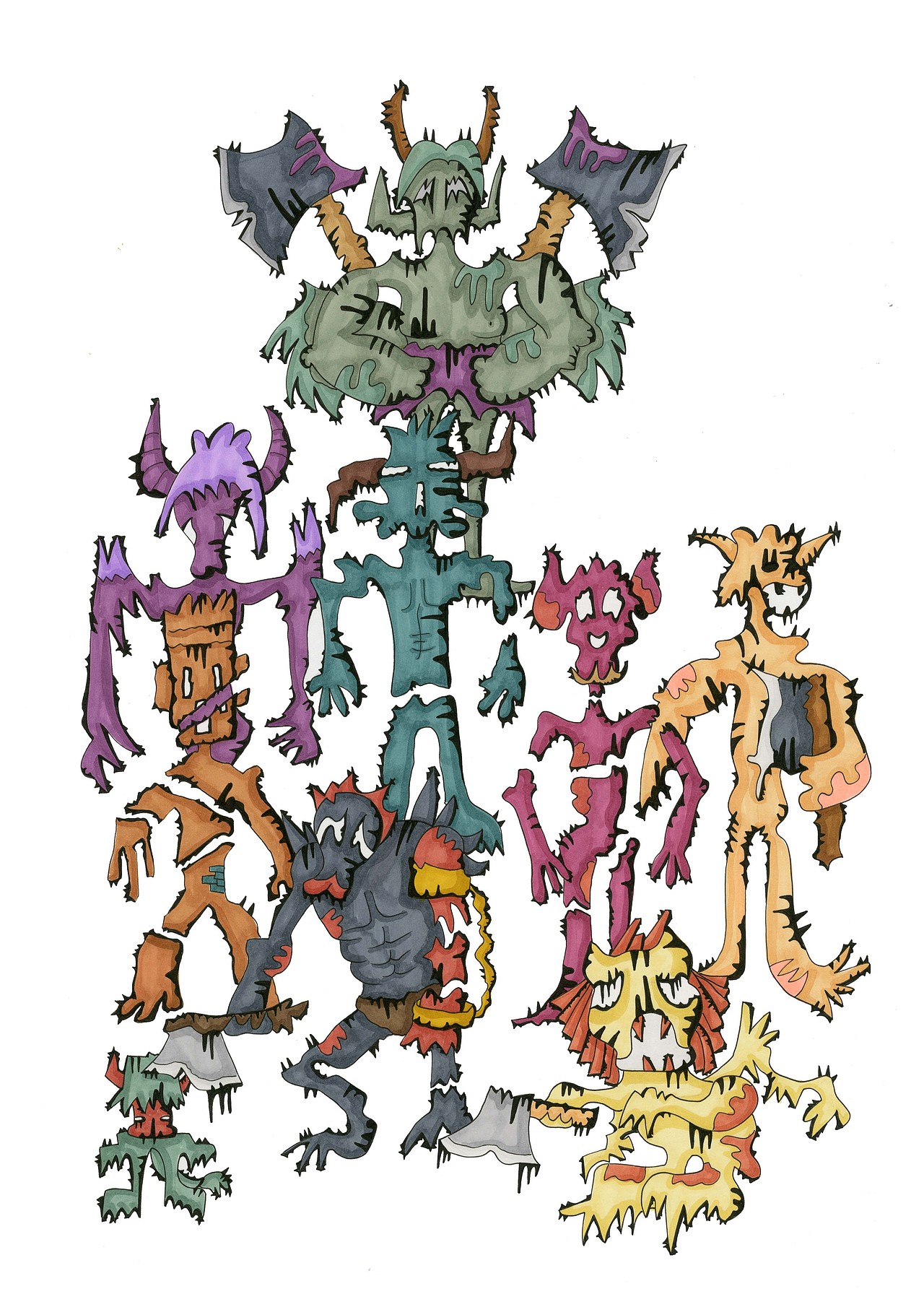 磔刑地狱:挖坟掘墓之人,死后将打入磔刑地狱,处磔刑。