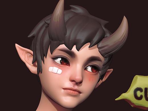 ZBrush 小練習(xí)（個(gè)人主頁(yè)-ZMjY4ODQ1MTY=） - 人物/生物 - 站酷設(shè)計(jì)師吉呈吉佑原創(chuàng)素材 - 站酷ZCOOL