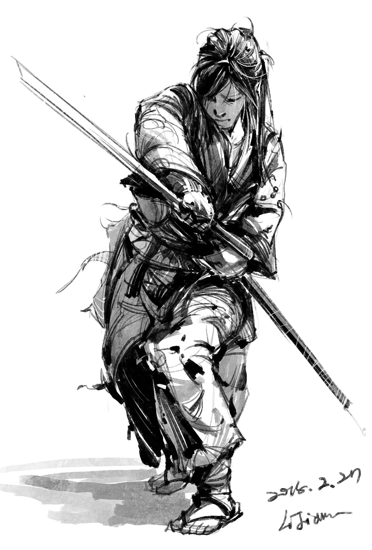 速写古代士兵系列|纯艺术|绘画|半岛酒徒_原创作品-站酷zcool