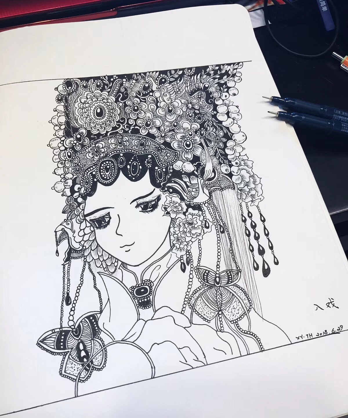 美人系列（图ZMTI4OTQwNDY4） - 创作习作 - 站酷设计师英子手绘插画控原创素材 - 站酷ZCOOL