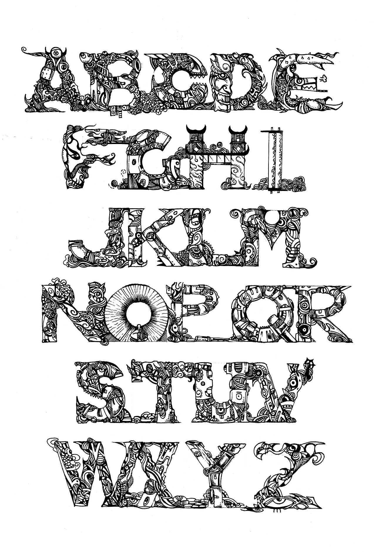 字体设计-英文字母